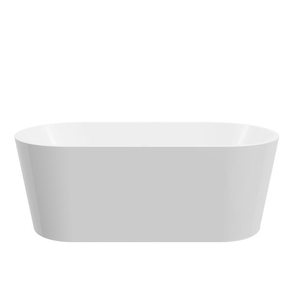 A&E Bath & Shower Niagara Freestanding Bathtub - 67-in - White