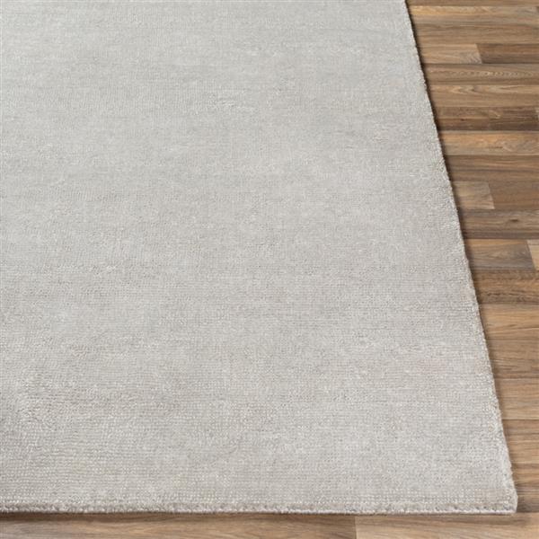Surya Aspen Solid Area Rug - 5-ft  x 7-ft 6-in   - Rectangular -  Medium Grey