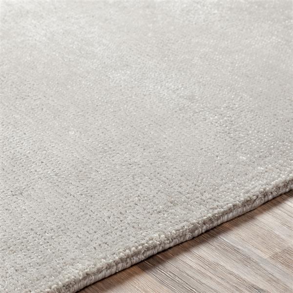 Surya Aspen Solid Area Rug - 5-ft  x 7-ft 6-in   - Rectangular -  Medium Grey