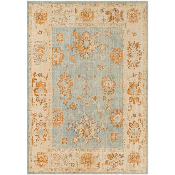 Surya Amelie Updated Traditional Area Rug - 7-ft 10-in x 10-ft 3-in - Rectangular - Aqua