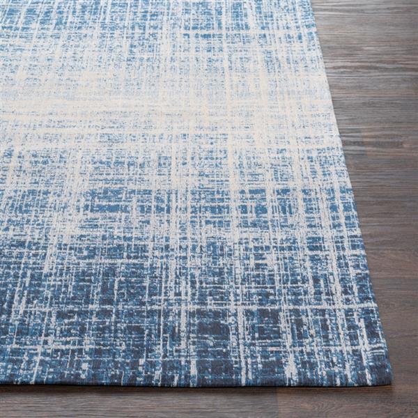 Surya Amterdam Solid Area Rug - 5-ft  x 7-ft 6-in  - Rectangular - Navy