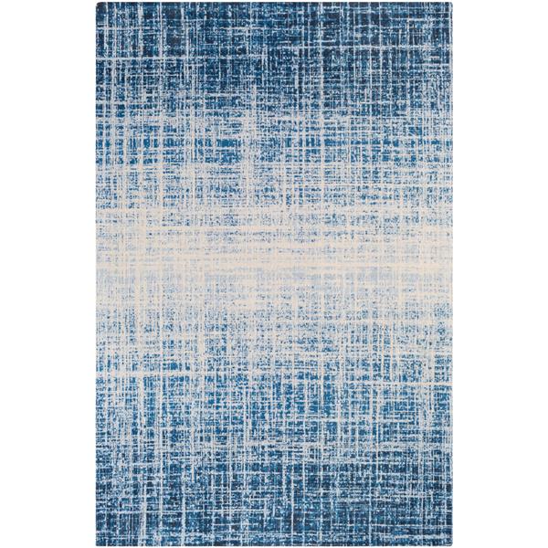 Surya Amterdam Solid Area Rug - 5-ft  x 7-ft 6-in  - Rectangular - Navy