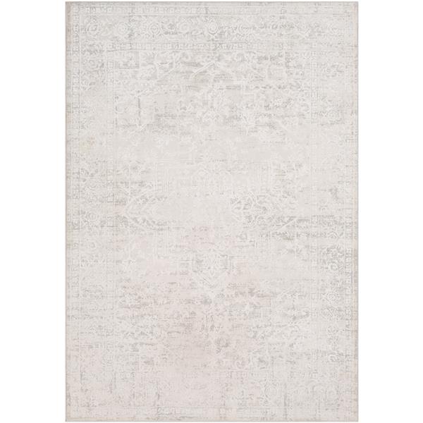 Surya Aisha Updated Traditional Area Rug - 5-ft 3-in x 7-ft 3-in - Rectangular - Grey