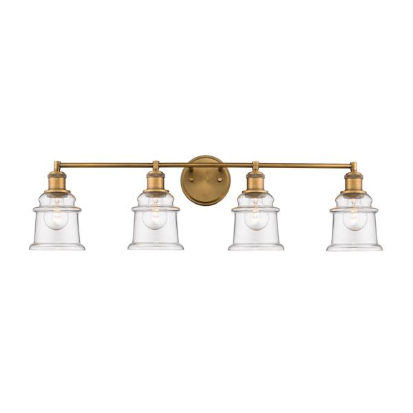 Millenium Lighting 4-Light Vanity Light With Clear Glass - Heirloom Bronze