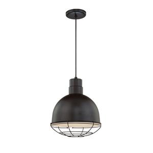 Millenium Lighting R Series 1-Light Cord Hung Pendant Light - 12-in - Satin Black