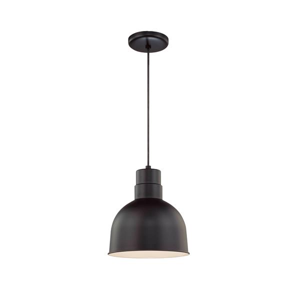 Millenium Lighting R Series 1-Light Cord Hung Pendant Light - 10-in - Satin Black