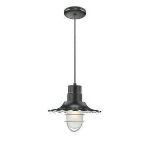 Millenium Lighting R Series 1-Light Pendant Light - 12-in - Satin Black