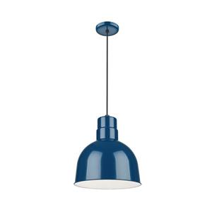 Millenium Lighting R Series 1-Light Cord Hung Pendant Light - 10-in - Navy Blue