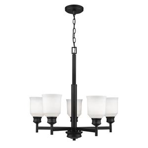 Millenium Lighting Burbank 5-Light Chandelier - Matte Black