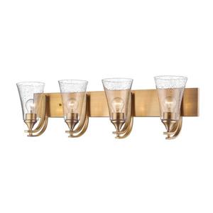 Millenium Lighting Natalie 4-Light Vanity Light With Clear Seeded Glass - Heirloom Bronze