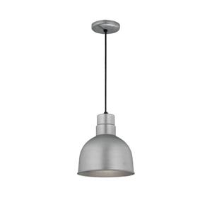 Millenium Lighting R Series 10-in Galvanized 1-Light Cord Hung Pendant Light