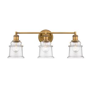 Millenium Lighting 3-Light Vanity Light With Clear Glass - Heirloom Bronze