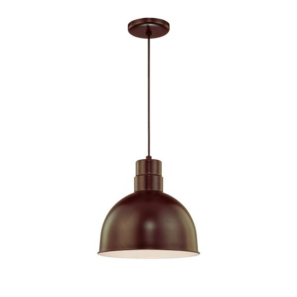 Millenium Lighting R Series 1-Light Cord Hung Pendant Light - 12-in - Antique Bronze