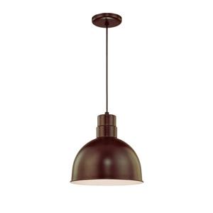 Millenium Lighting R Series 1-Light Cord Hung Pendant Light - 12-in - Antique Bronze