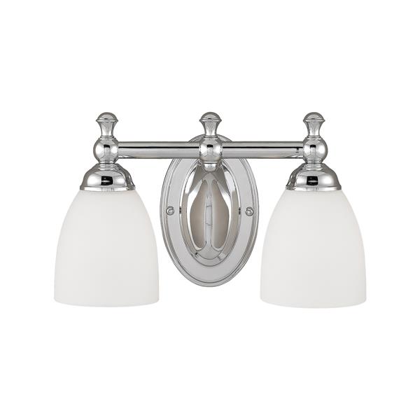 MILLENNIUM LIGHTING Millenium Lighting 2-Light Vanity Light With Etched ...