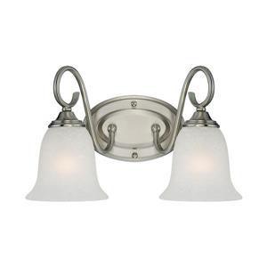 Millenium Lighting 4-Light Vanity Light With India Scavo Glass - Satin Nickel