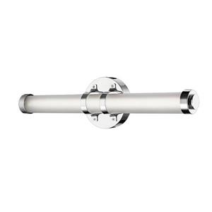 Millenium Lighting 1-Light Vanity Light With Etched White Glass - 24-in -Chrome