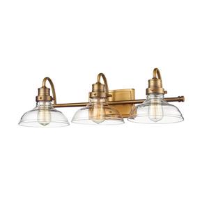 Millenium Lighting 3-Light Vanity Light With Clear Glass - Heirloom Bronze