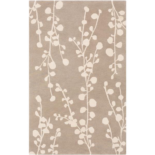 Surya Athena transitional area rug - 10-ft x 14-ft - Rectangular - Taupe