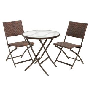Ensemble bistro extérieur Belle Paso de Best Selling Home Decor, brun, ens. de 3