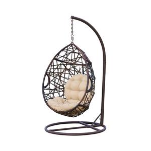 Best Selling Home Decor Cutter Outdoor Hanging Chair - 38-in x 23.5-in - Brown Wicker