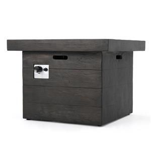 Best Selling Home Decor Pensacola Square Gas Fire Pit - Brown Magnesium Oxide