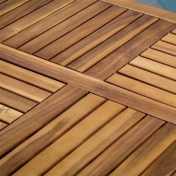 Best Selling Home Decor Cytheria Patio Dining Set - Acacia Wood - Set of 7