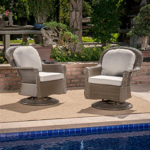Best Ing Home Decor Roderick, Wicker Patio Sets With Swivel Chairs