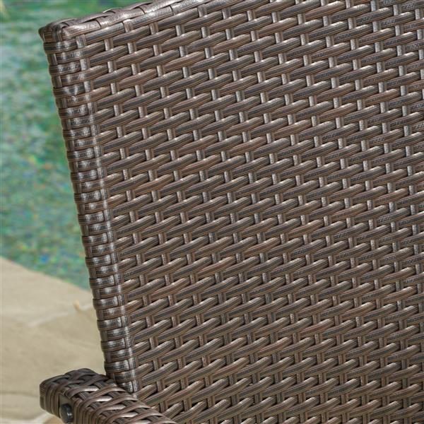 Best Selling Home Decor Gina Outdoor Bistro Set - Brown - Set of 3