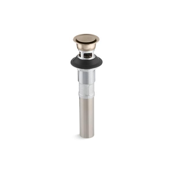 KOHLER Pop-Up Clicker Drain with Overflow - 1.25" - Vibrant Brushed Bronze