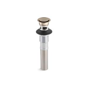Drain à bouton poussoir avec trop-plein de KOHLER, 1,25 po, bronze brossé