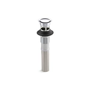 Drain à bouton poussoir avec trop-plein de KOHLER, 1,25 po, chrome poli