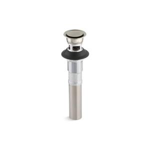 KOHLER Pop-Up Clicker Drain with Overflow - 1.25" - Vibrant Brushed Nickel
