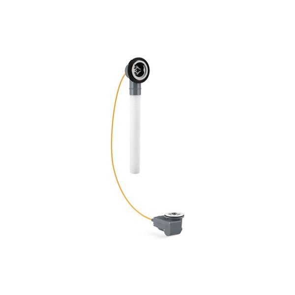PureFlo 45" Rough-In Cable Bath Drain, PVC, less tube