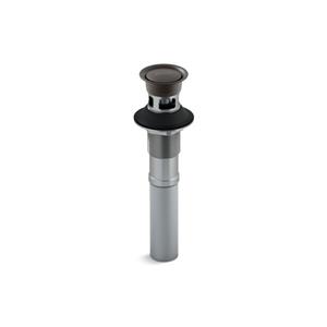 Drain à bouton poussoir avec trop-plein de KOHLER, 1,25 po, bronze huilé