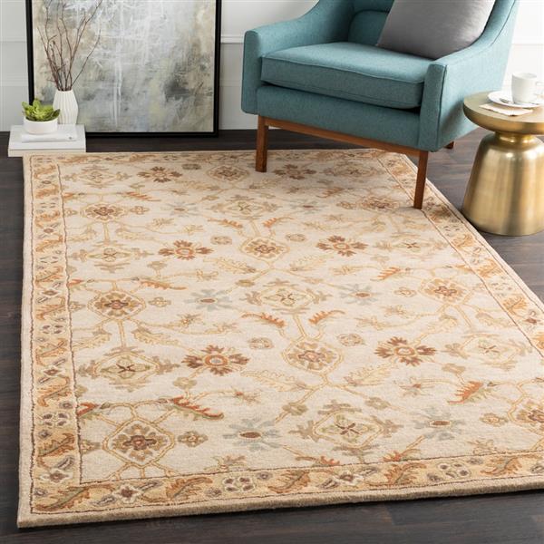 Surya Caesar Traditional Area Rug - 8-ft x 10-ft - Oval - Khaki