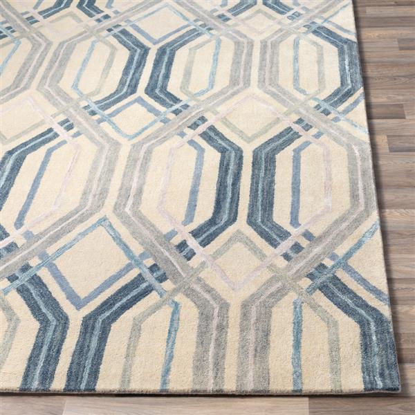 Surya Banshee Modern Area Rug 5ft x 8ft Rectangular Navy
