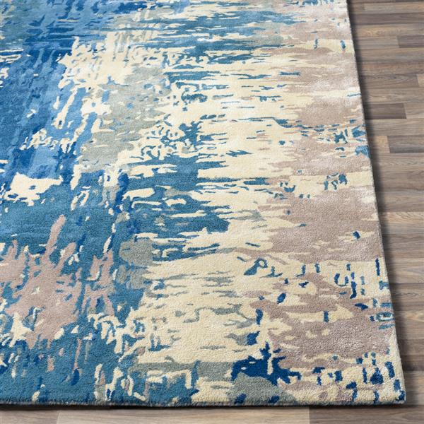 Surya Banshee Modern Area Rug - 5-ft x 8-ft - Rectangular - Navy