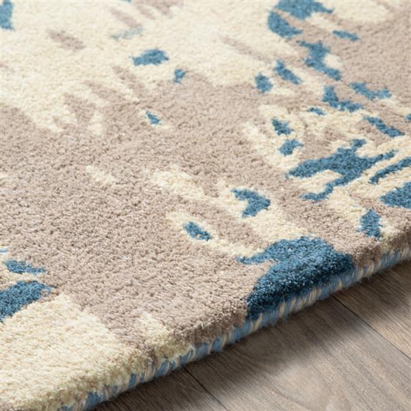 Surya Banshee Modern Area Rug - 5-ft x 8-ft - Rectangular - Navy