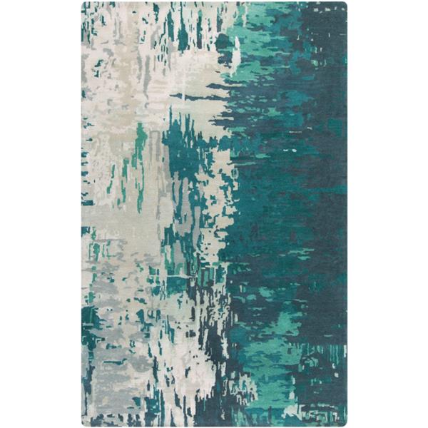 Surya Banshee Modern Area Rug 10ft x 14ft Rectangular Teal