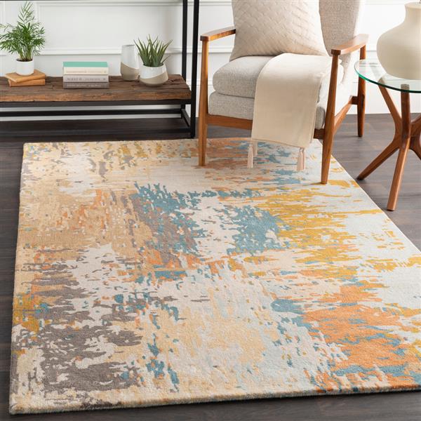 Surya Banshee Modern Area Rug 8ft x 11ft Rectangular Tan