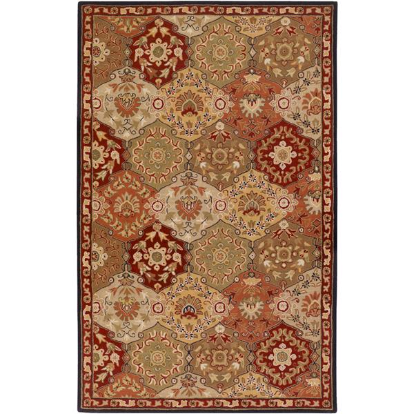 Surya Caesar Traditional Area Rug - 12-ft x 15-ft - Rectangular - Burgundy