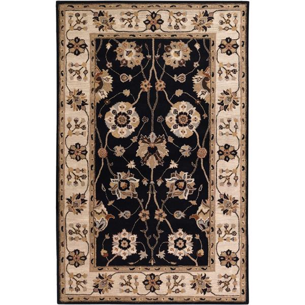 Surya Caesar Traditional Area Rug - 8-ft x 11-ft - Rectangular - Black ...