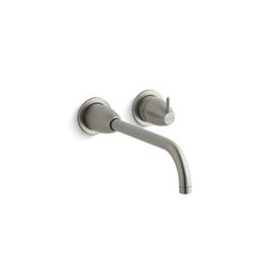 KOHLER Falling Water Wall-Mount Bathroom Sink Faucet Trim - Nickel