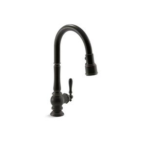 KOHLER Artifacts Single-Hole Kitchen Sink Faucet - Bronze