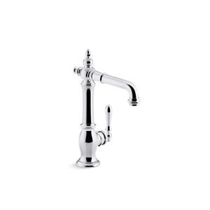 Robinet d'évier de bar avec bec de style victorien Artifacts de KOHLER, chrome