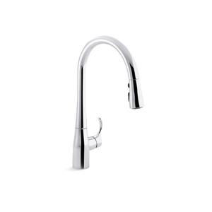 KOHLER Simplice Single-Hole or Three-Hole Kitchen Sink Faucet