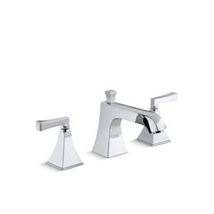 Robinetterie de baignoire à haut débit avec poignées Memoirs de KOHLER, chrome