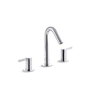 KOHLER Stillness Widespread Bathroom Sink Faucet with Lever Handles - Chrome