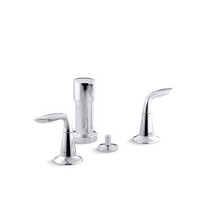 Robinet de bidet à jet vertical avec poignées Refinia de KOHLER, chrome